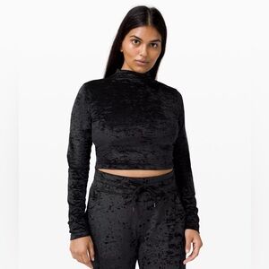 Lululemon All Aligned Mock Neck Long Sleeve - Crushed Velvet - Special Edition